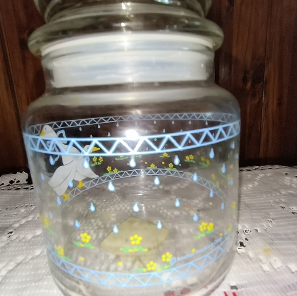 Vintage Anchor Hocking County Goose Painted Lidded Canister/ Candy Jar - Picture 2 of 4